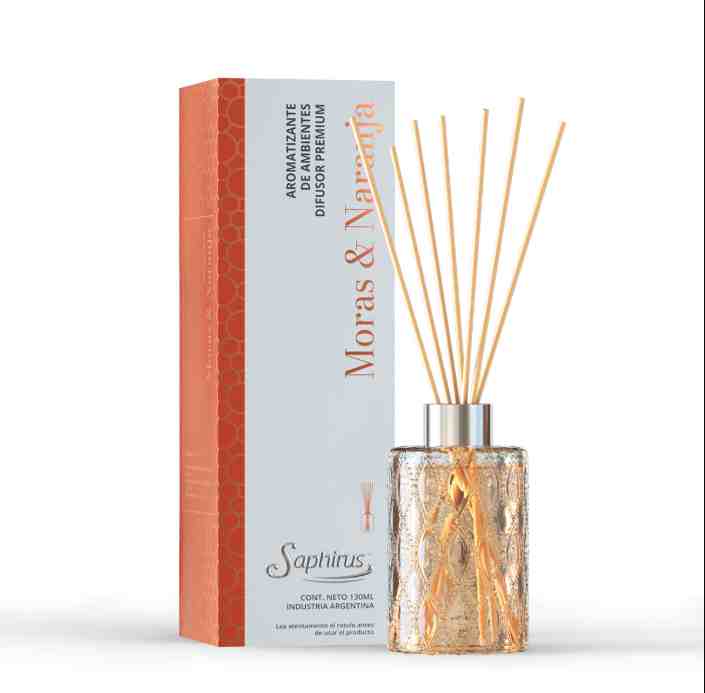 SAPHIRUS PREMIUM DIFUSOR MORAS & NARANJA 130ML